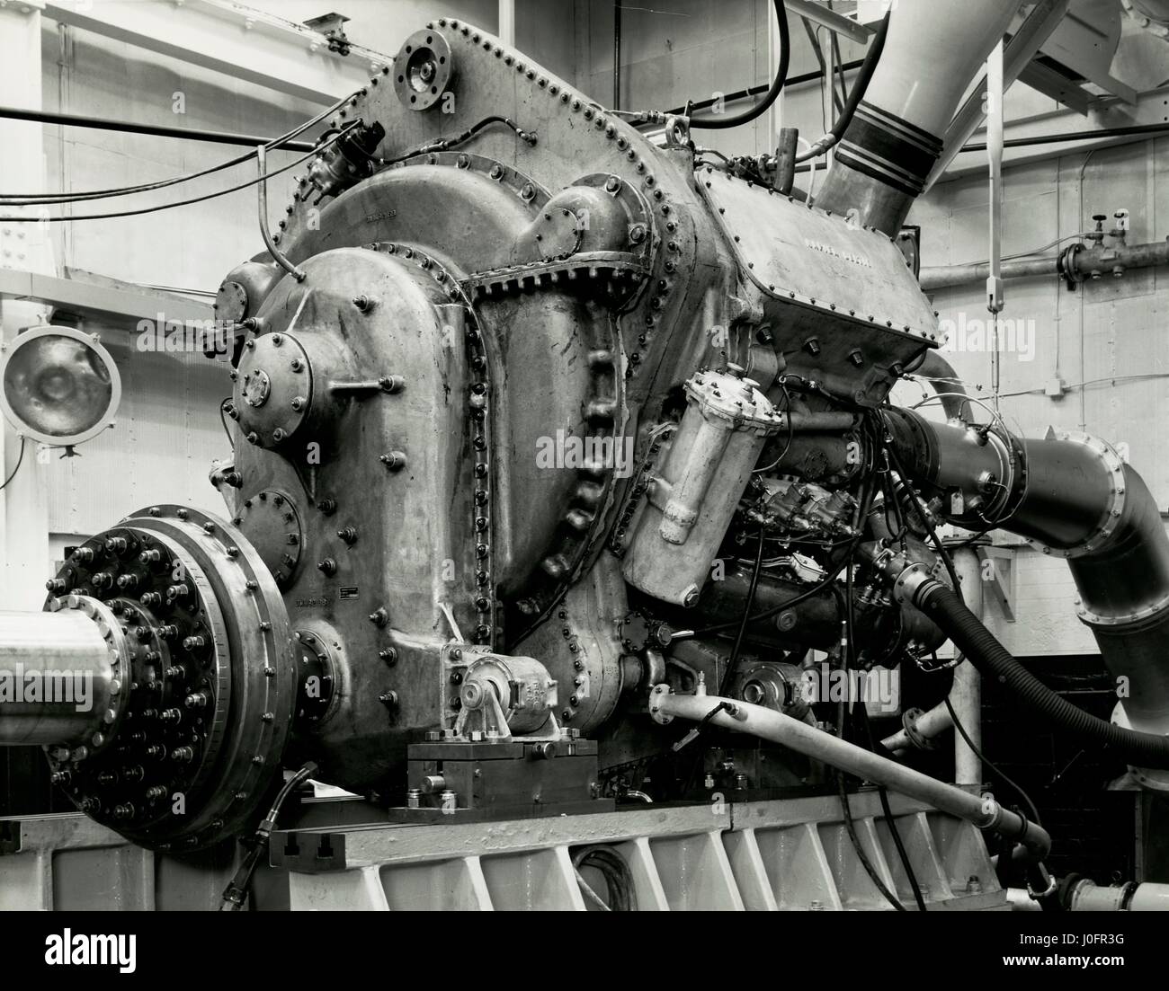 Test test Deltic Acton House T9-33 engine Banque D'Images