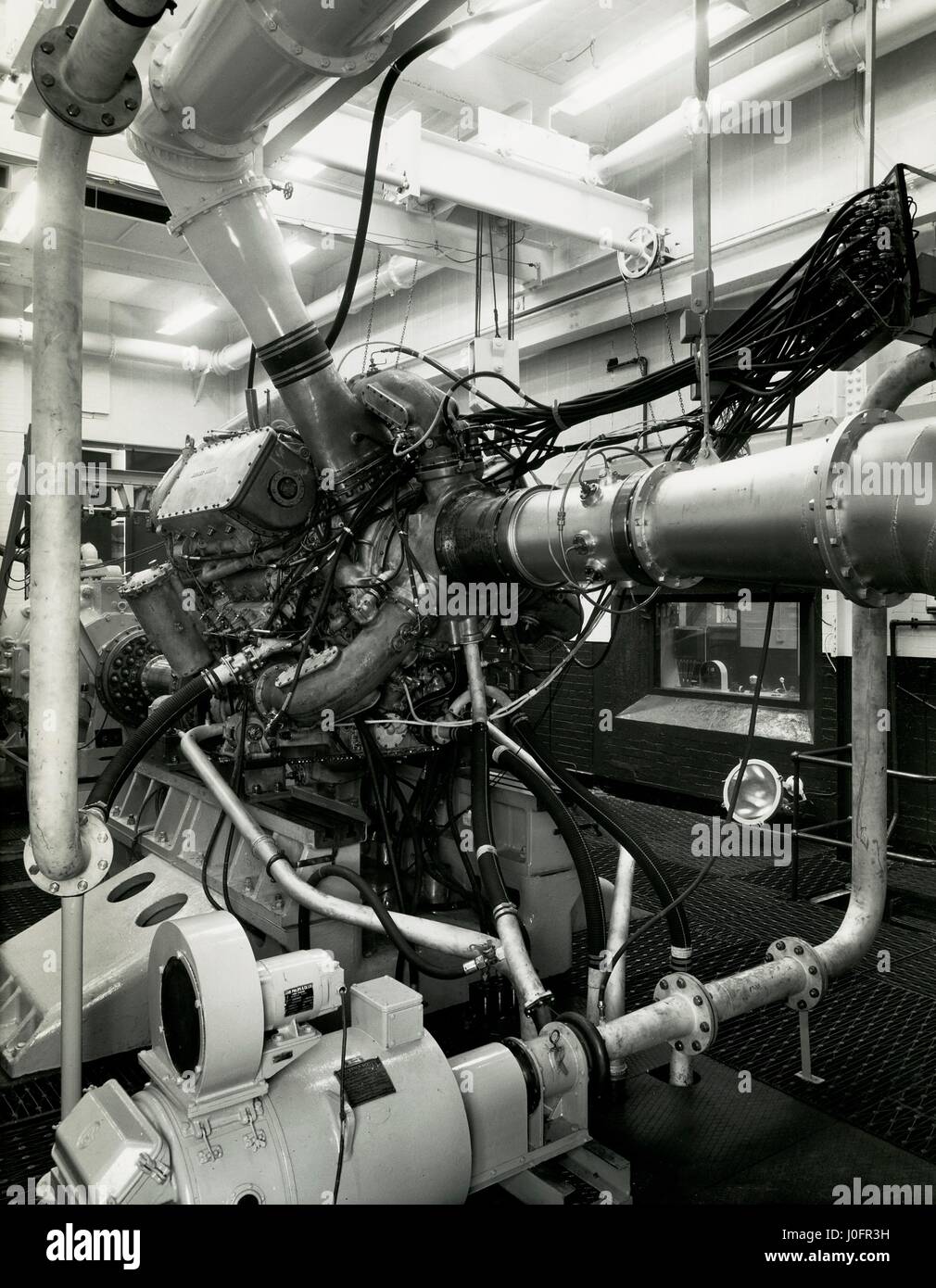 Test test Deltic Acton House T9-33 engine Banque D'Images
