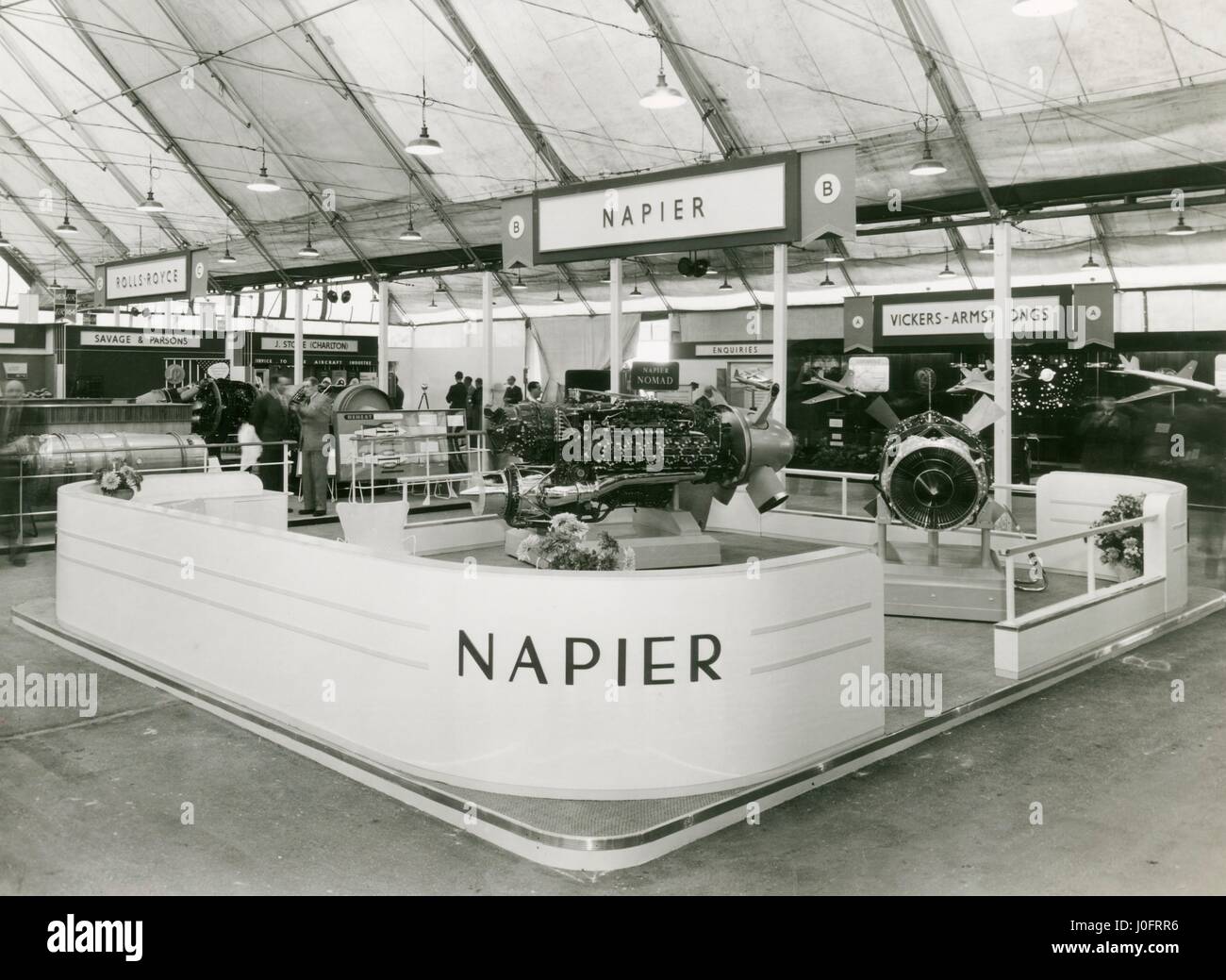 Moteur Napier Nomad au salon de Farnborough Air Show Banque D'Images