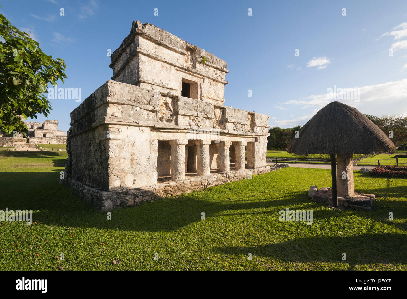 Le Mexique, Yucatan, Quintana Roo, site maya de Tulum, Temple de la Peinture Banque D'Images