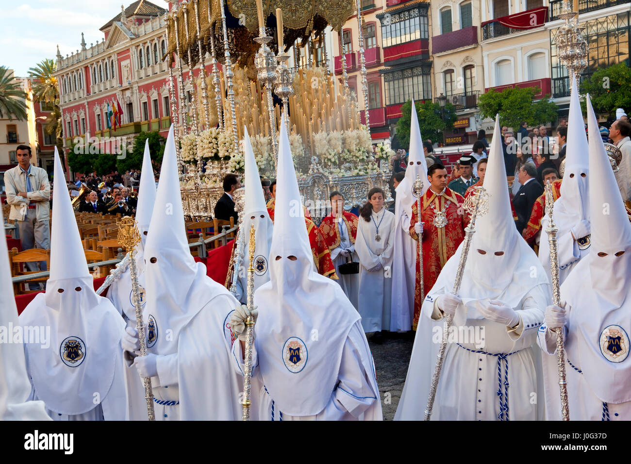 La Semana Santa de Séville Andalousie Espagne Pâques Fiesta Banque D'Images