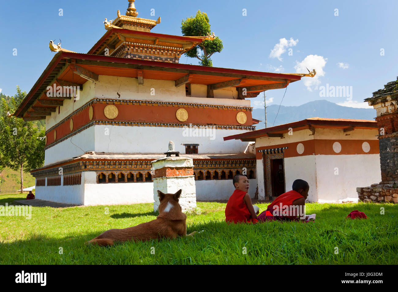 Chimi Lhakhang Monastère, Pana, le Bhoutan Banque D'Images
