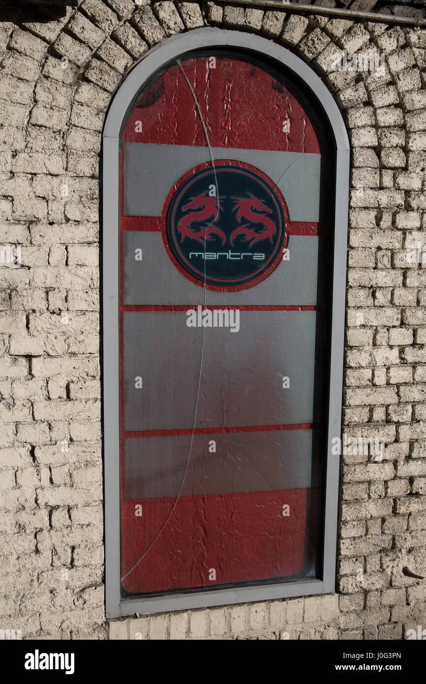 Windsor, Royaume-Uni. 2 mars, 2017. Un signe pour le mantra de nuit. Banque D'Images