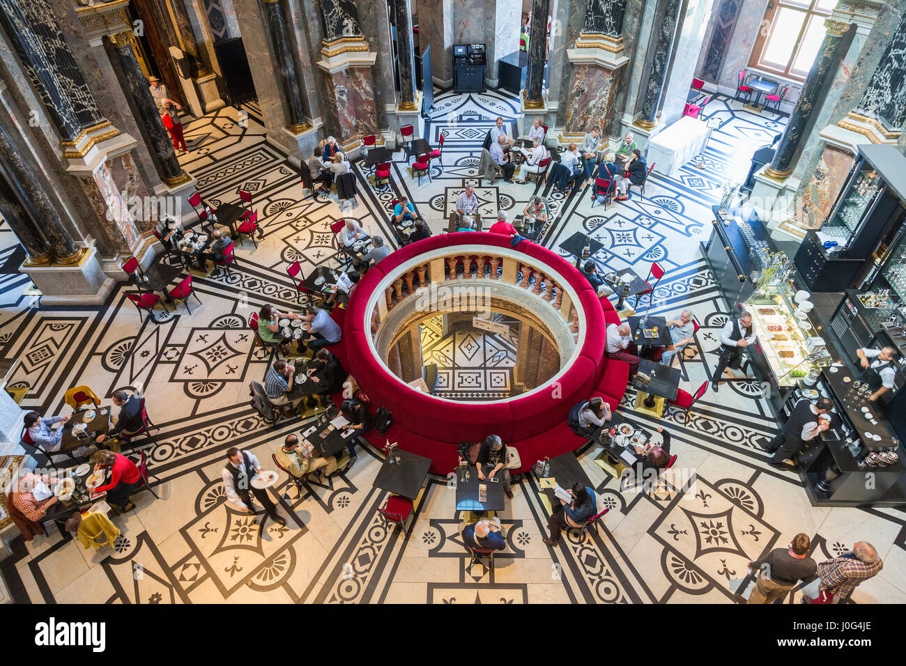 Cafe, le Kunsthistorisches Museum d'art historique, Vienne, Autriche Banque D'Images