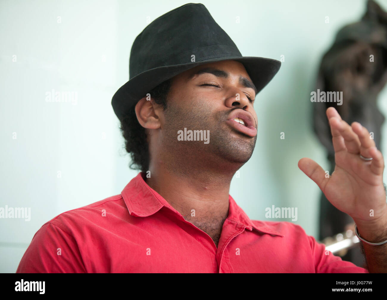 Singer, La Havane, Cuba Banque D'Images