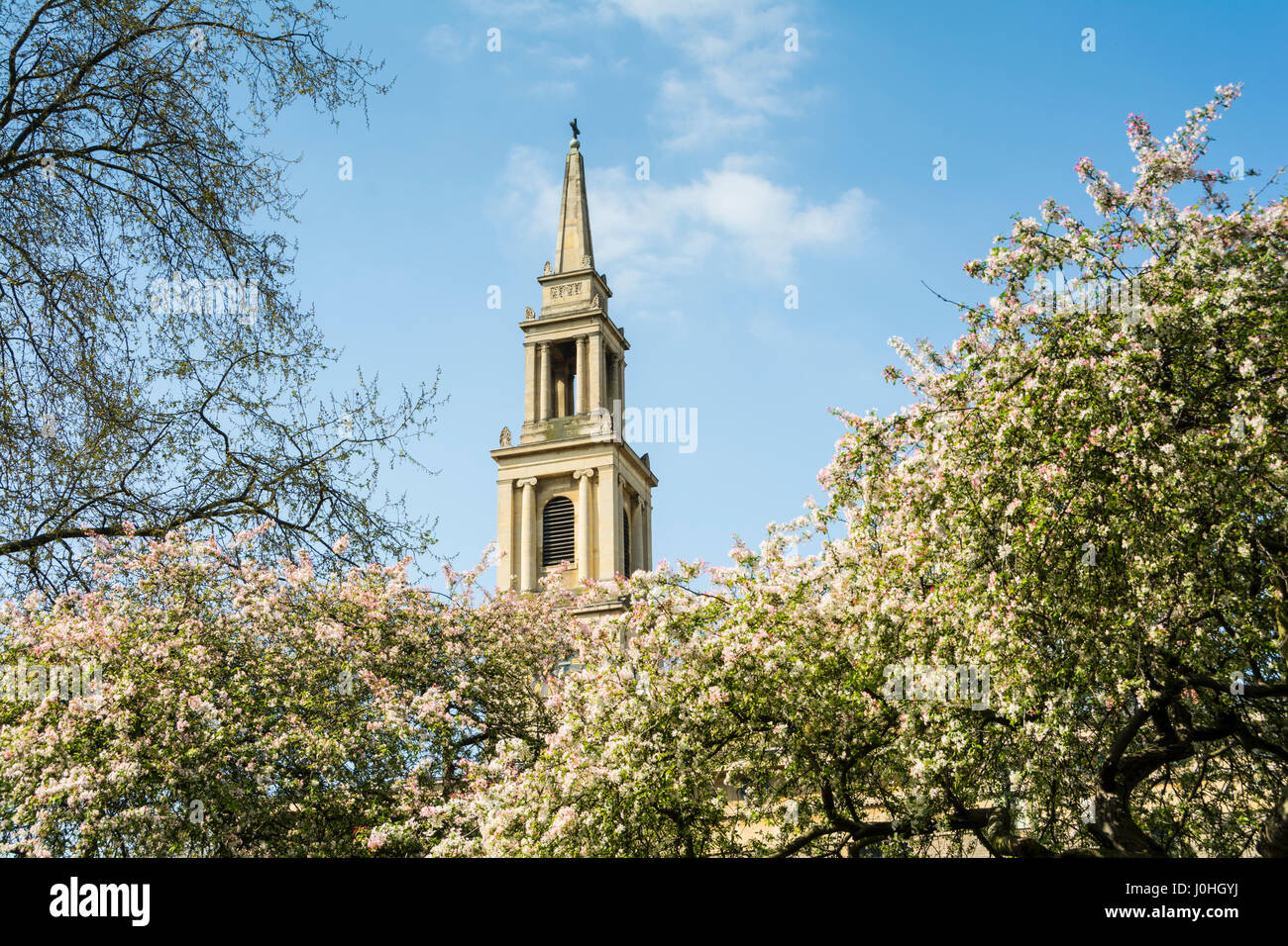 L'église Saint John's, Waterloo - une église néo-grec dans le sud de Londres, construit en 1822-24 pour la conception de Francis Octavius Bedford. Banque D'Images