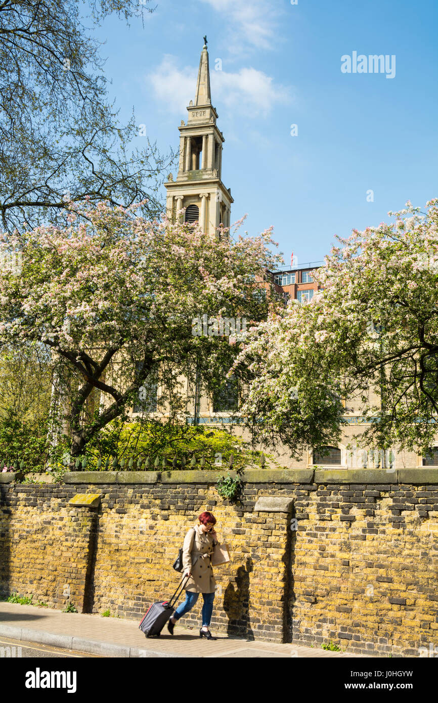 L'église Saint John's, Waterloo - une église néo-grec dans le sud de Londres, construit en 1822-24 pour la conception de Francis Octavius Bedford. Banque D'Images