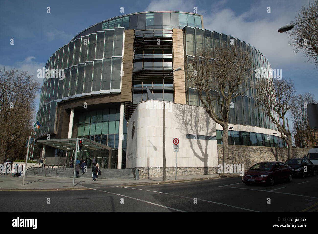 Les tribunaux de la justice pénale, la ville de Dublin, Irlande. Banque D'Images