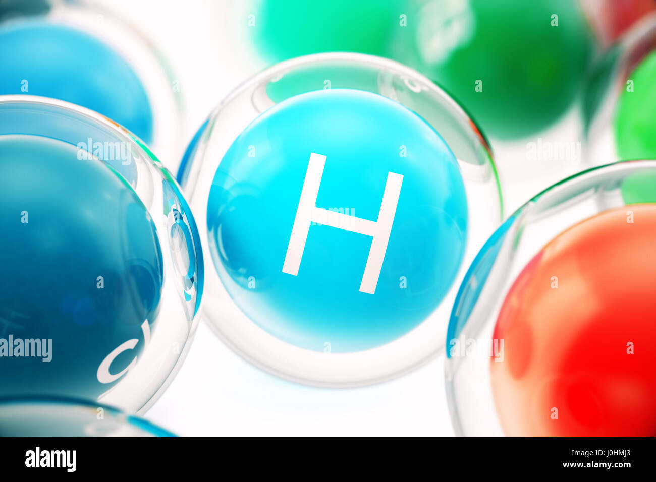 La vitamine H , isolé sur fond blanc. Symbole de la santé et la