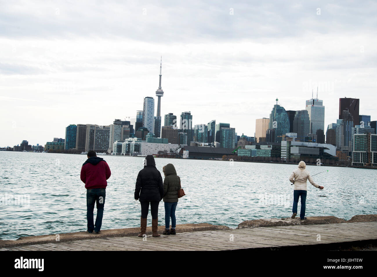 Canada, Toronto. La ville et le bord de l'eau. Banque D'Images