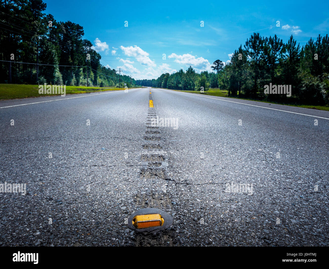 Vue de la route de vue, Louisiane, Etats-Unis Banque D'Images