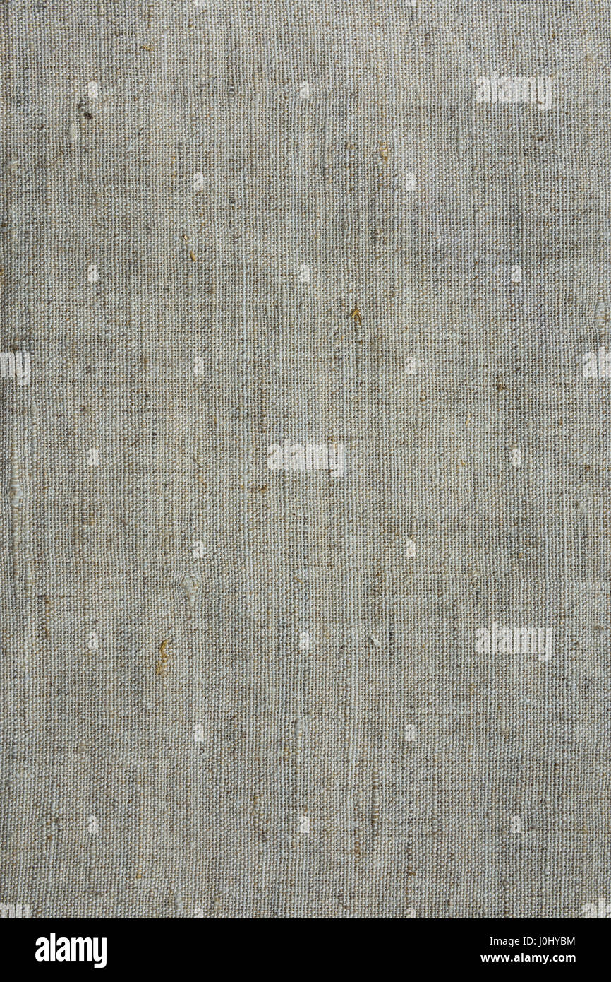 Toile de lin rugueux texture tissu tissé, d'arrière-plan, papier peint, gris clair et beige, haute résolution Banque D'Images