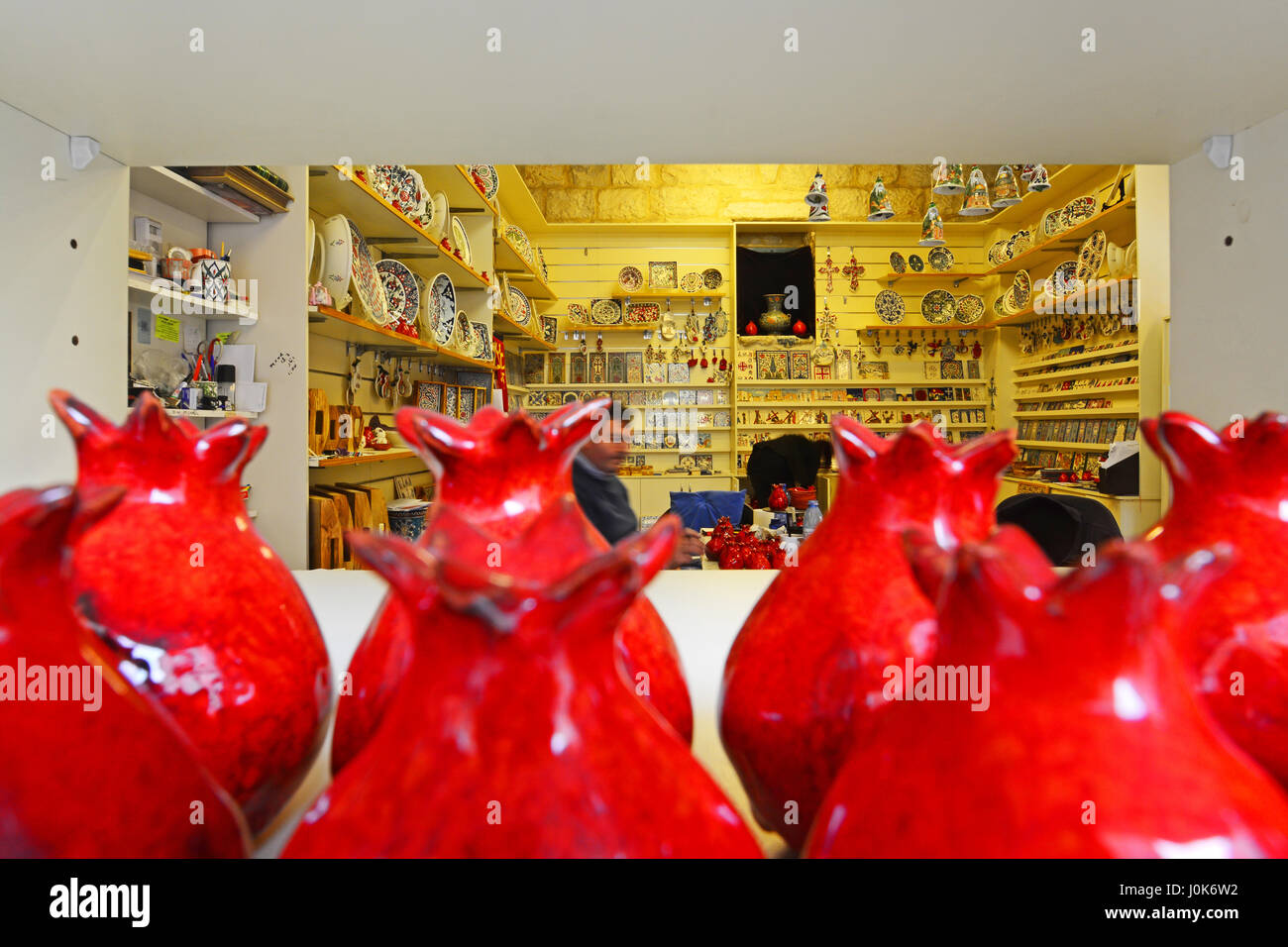 L'art arménien store vieille ville Jérusalem 1. Banque D'Images
