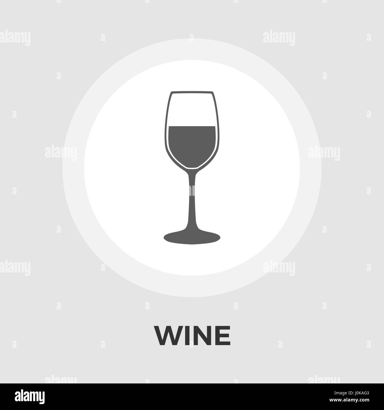 Vecteur de vin icône plate Illustration de Vecteur