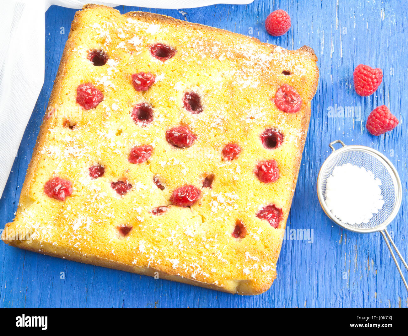 Brownies au chocolat blanc Banque D'Images