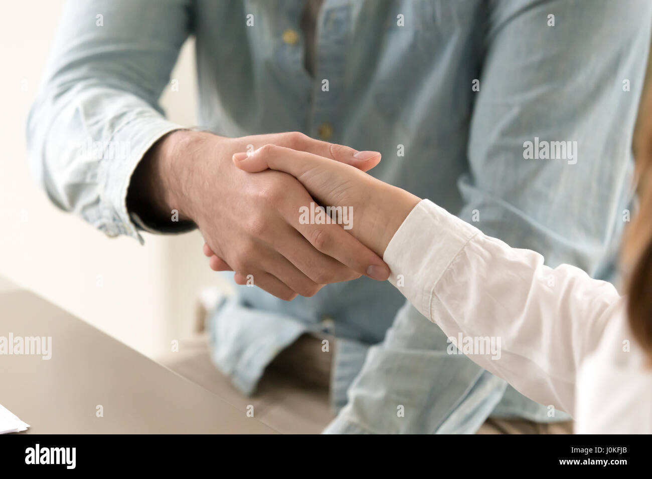 Droit de l'homme et de la femme, l'accord de partenariat et de c Banque D'Images