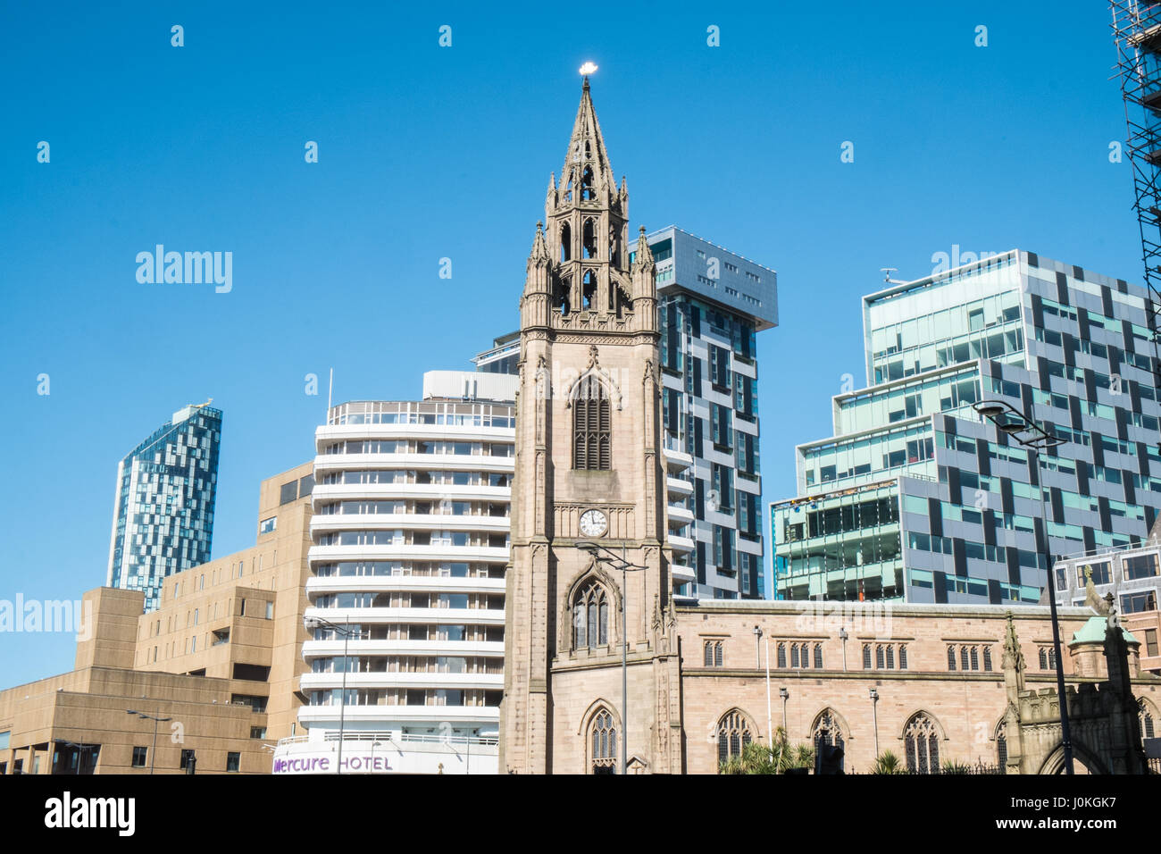 St Nicholas Church,connu sous le nom de, St Nick's, et est les marins,seaman's, église, Liverpool, Merseyside, Angleterre,Ville,Nord,Nord,Angleterre,English,UK. Banque D'Images