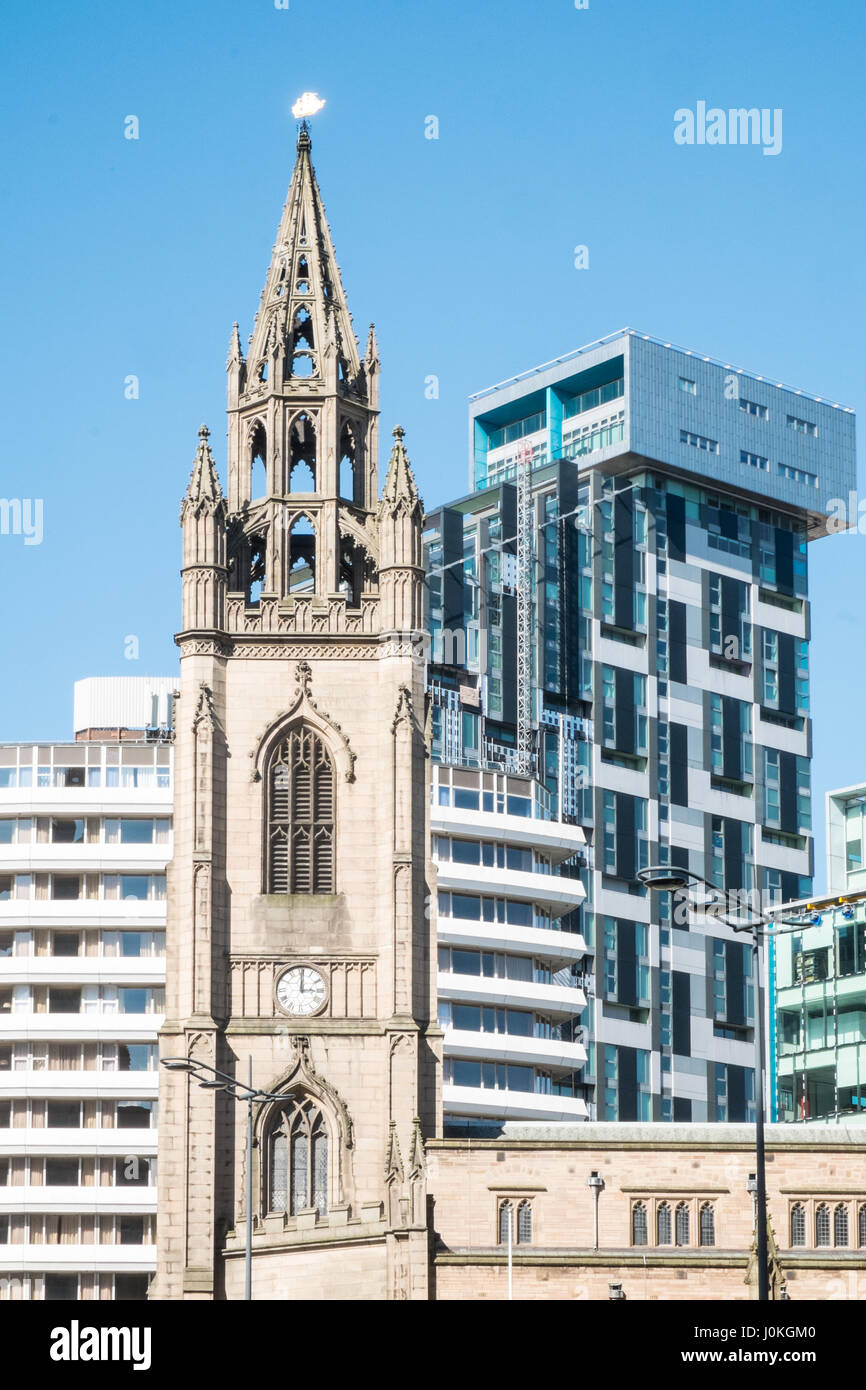 St Nicholas Church,connu sous le nom de, St Nick's, et est les marins,seaman's, église, Liverpool, Merseyside, Angleterre,Ville,Nord,Nord,Angleterre,English,UK. Banque D'Images