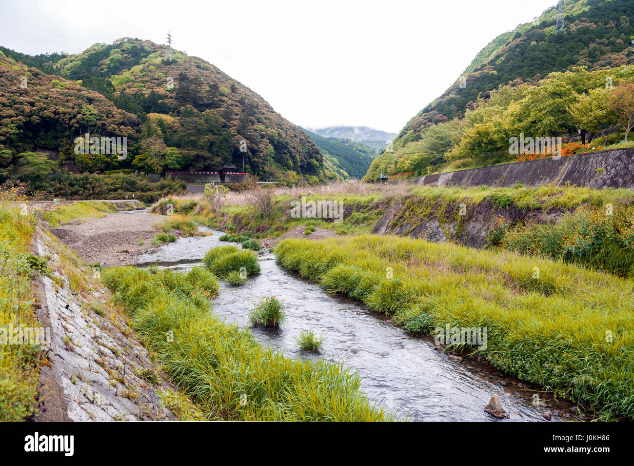 Rivière Uno, le Japon en pleine campagne Kameoka Banque D'Images