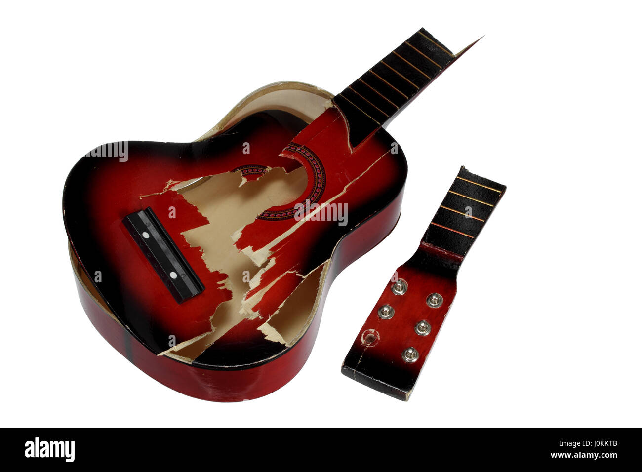 Il Detruit La Guitare De Son Pere Guitare cassée Banque de photographies et d'images à haute résolution -  Alamy
