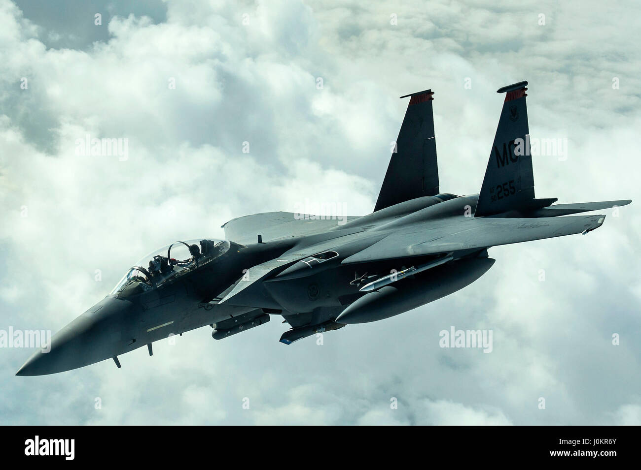 F-15E Strike Eagle jet fighter aircraft Banque D'Images