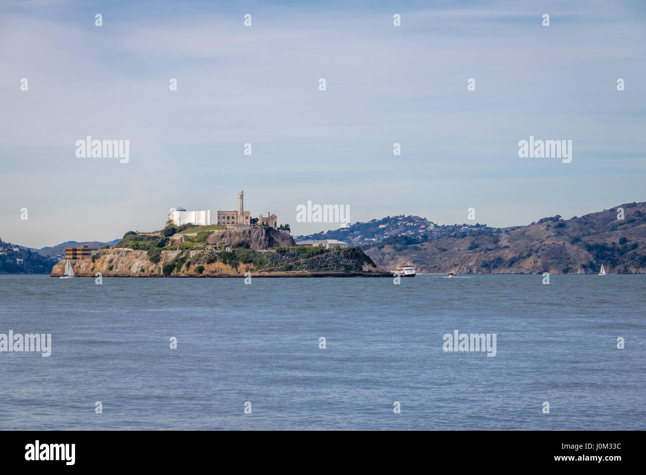 L'île d'Alcatraz - San Francisco, California, USA Banque D'Images