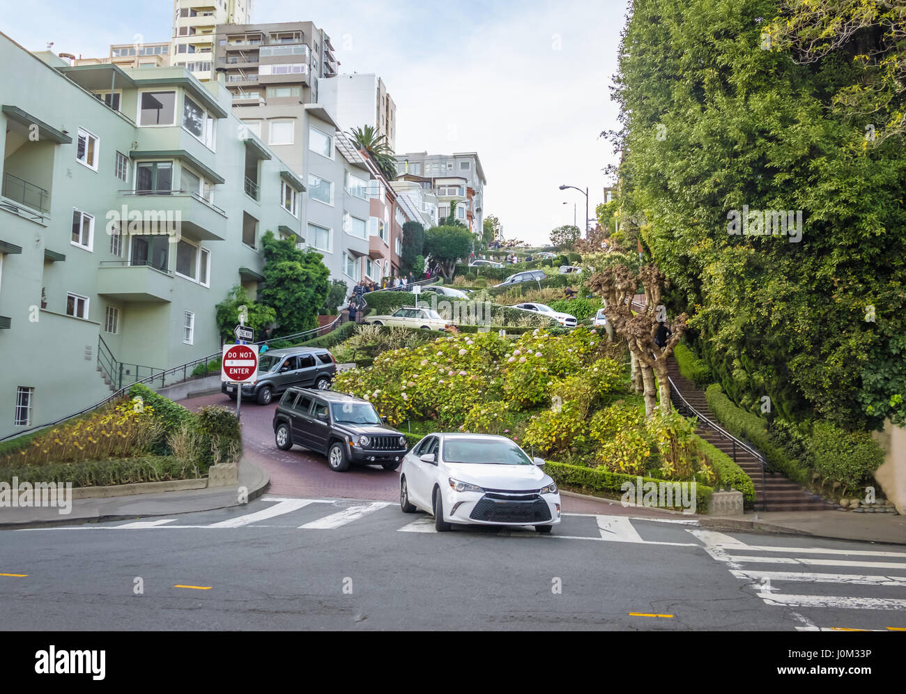 Lombard Street - San Francisco, California, USA Banque D'Images