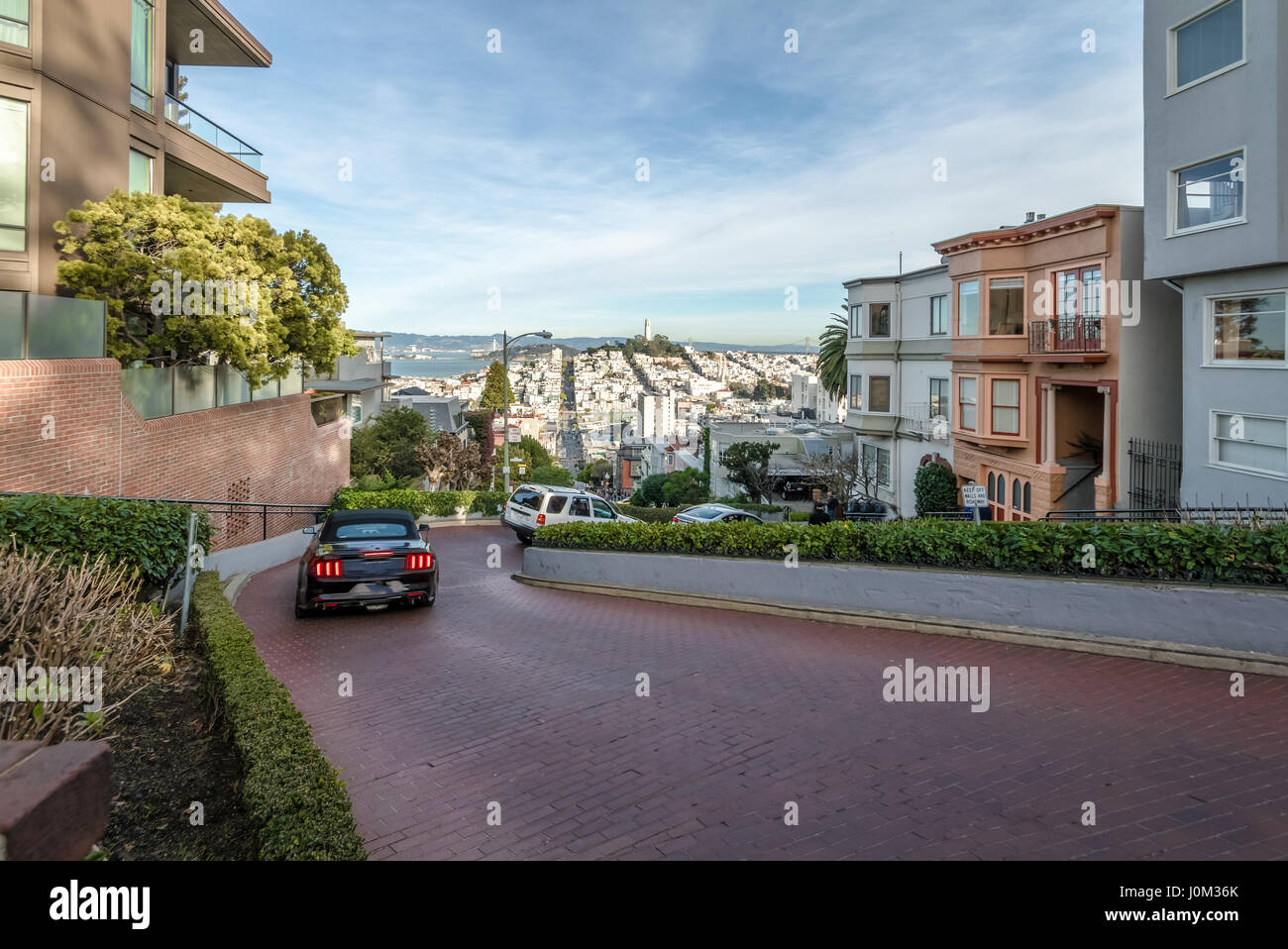 Lombard Street - San Francisco, California, USA Banque D'Images