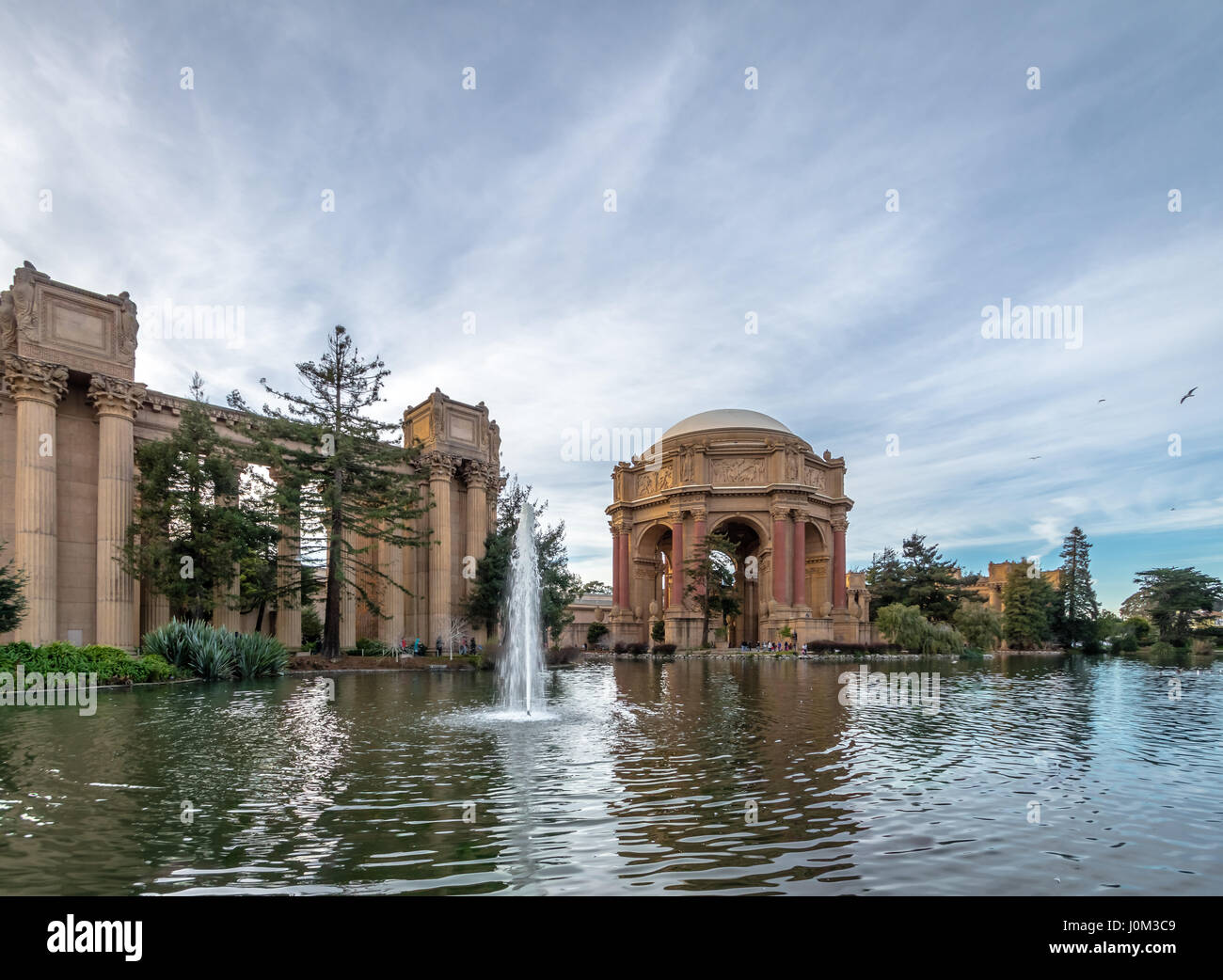 Fontaine du Palais des Beaux Arts - San Francisco, California, USA Banque D'Images