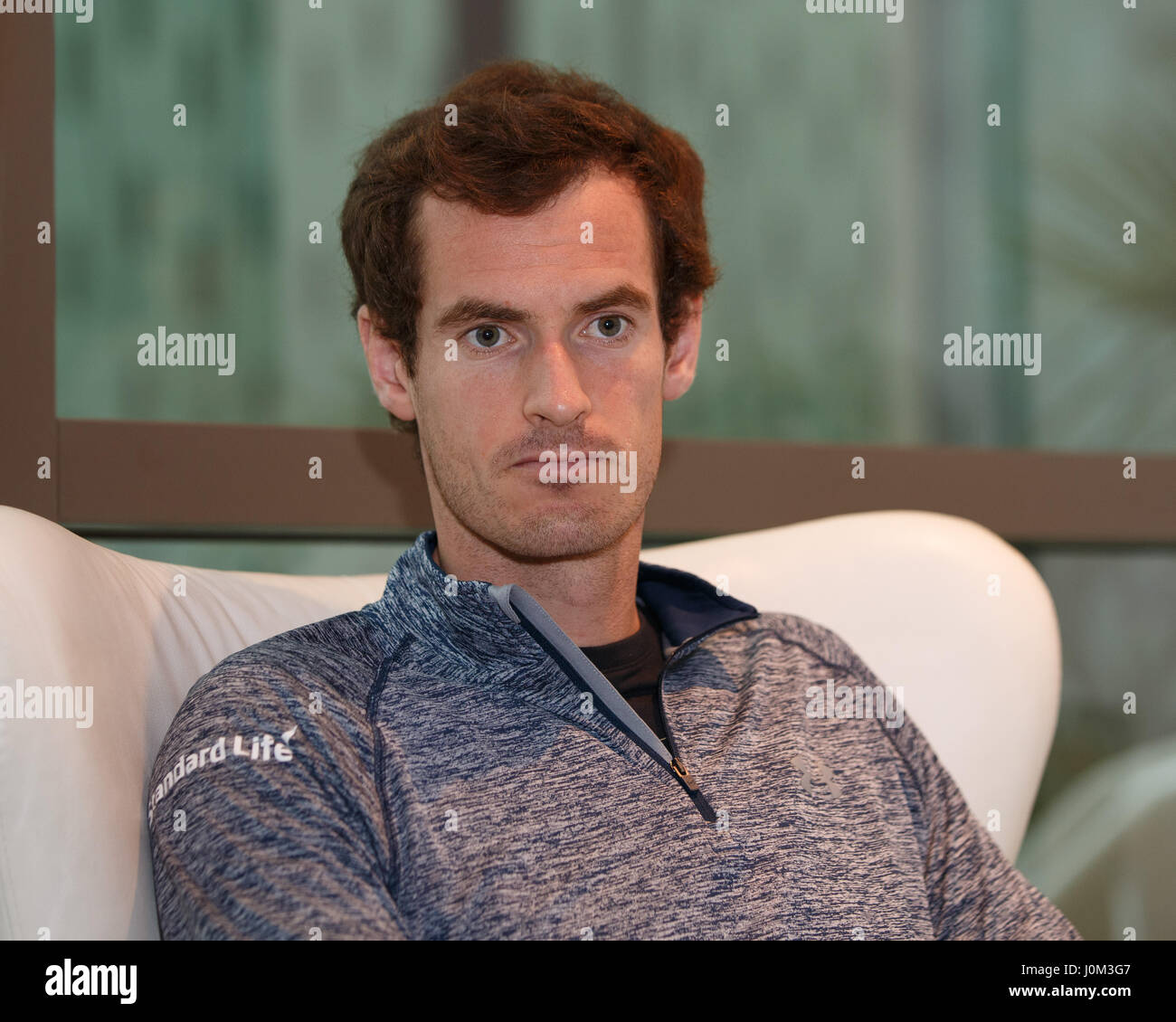 ANDY MURRAY (GBR), conférence de presse Banque D'Images