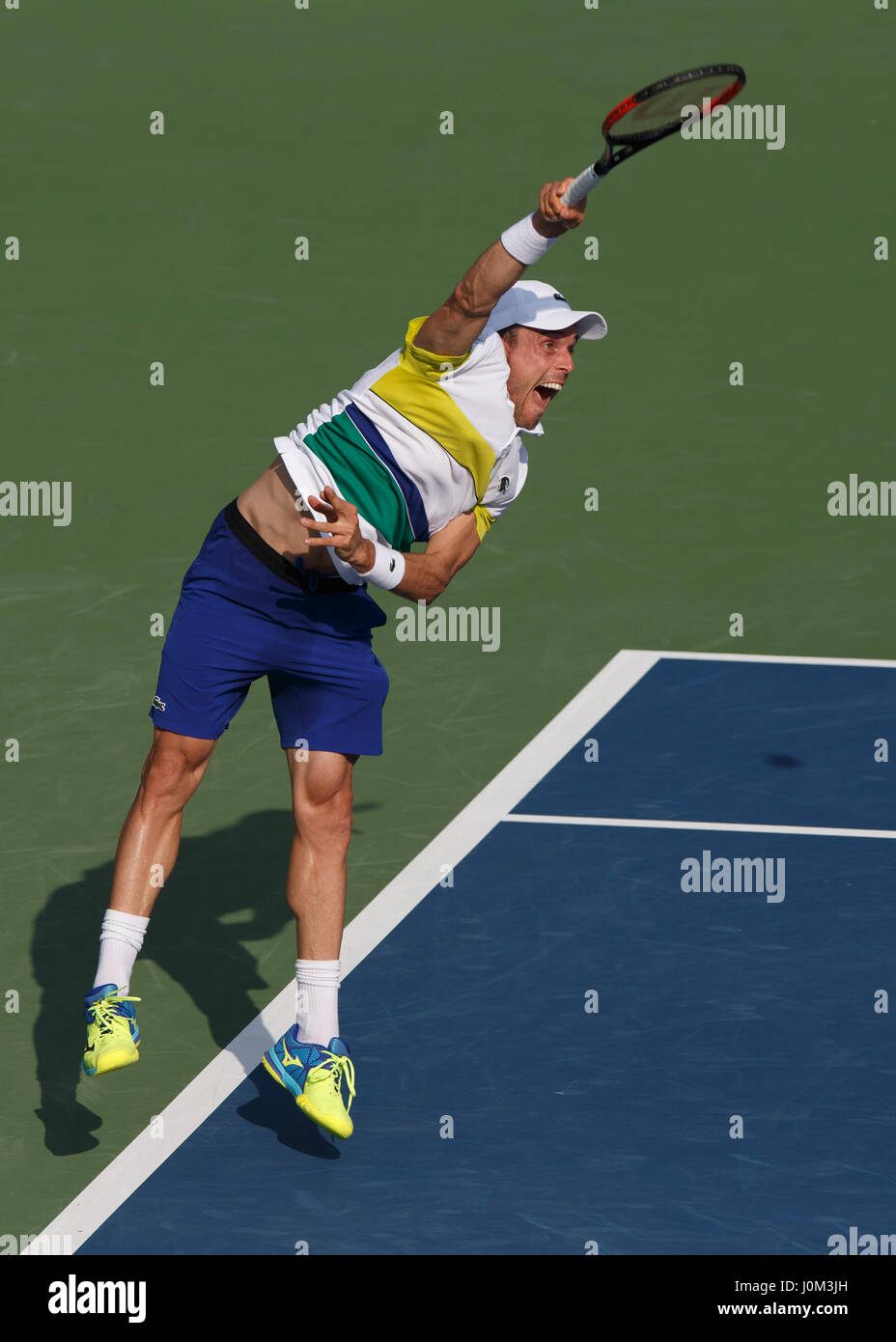 ROBERTO BAUTISTA AGUT (ESP) en action Banque D'Images