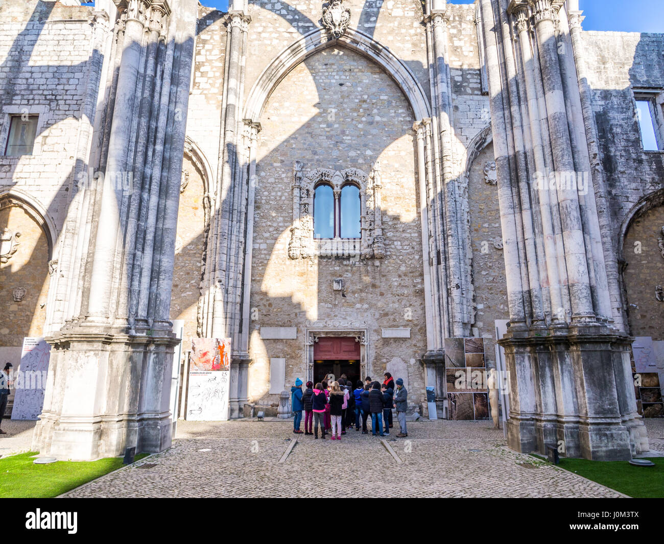 Lisbonne, Portugal - 19 janvier 2017 : Couvent de Notre Dame du Mont Carmel (Portugais : Convento da Ordem do Carmo) à Lisbonne, Portugal. Banque D'Images