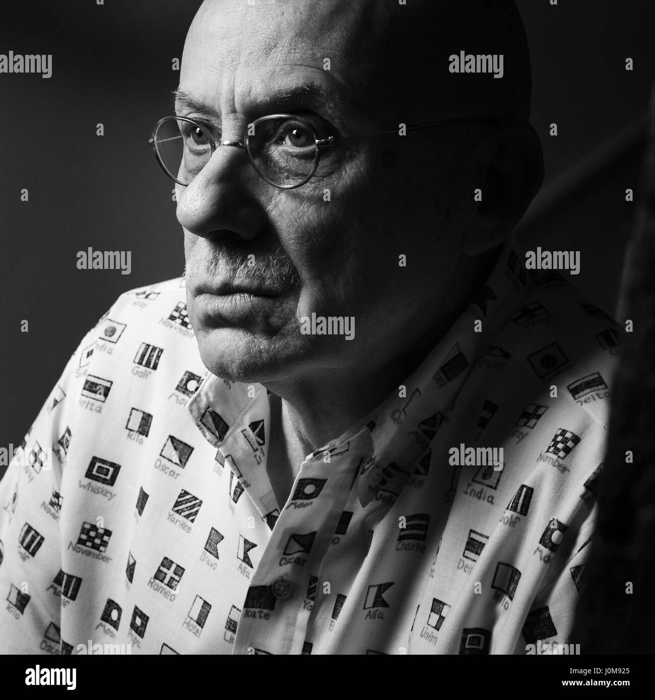 James Ellroy - Date : 20140402 ©Philippe MATSAS/Opale Banque D'Images