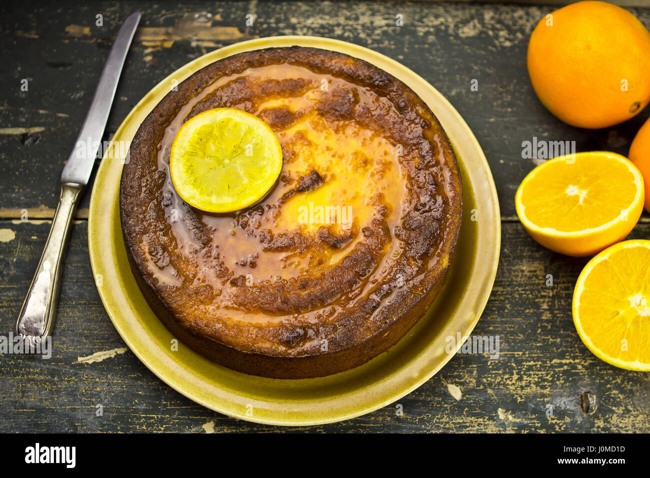 Amande Orange Gateau Marocain Photo Stock Alamy