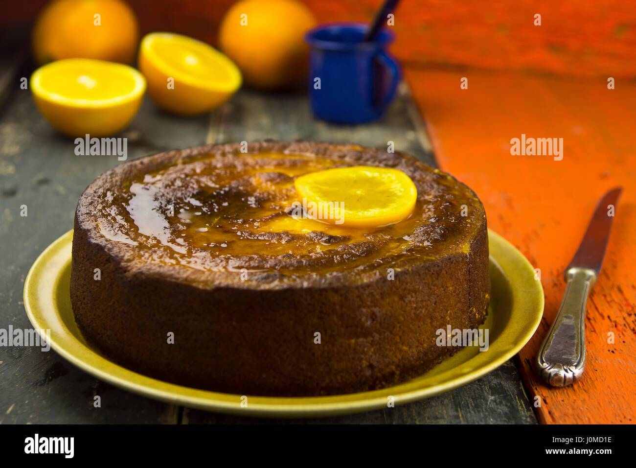 Amande Orange Gateau Marocain Photo Stock Alamy