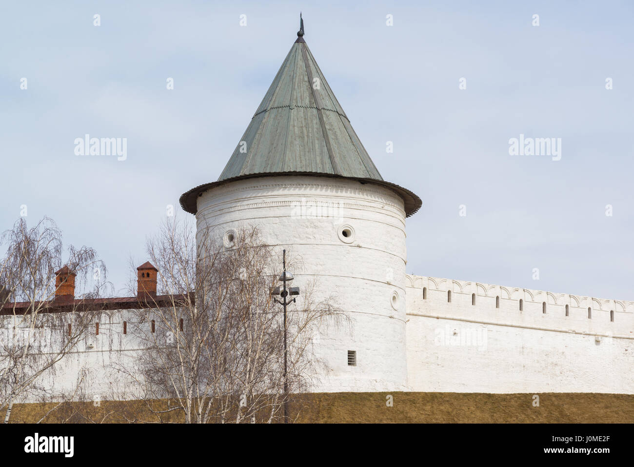 Au sud-ouest de la tour ronde du Kremlin de Kazan. République du Tatarstan, Russie Banque D'Images