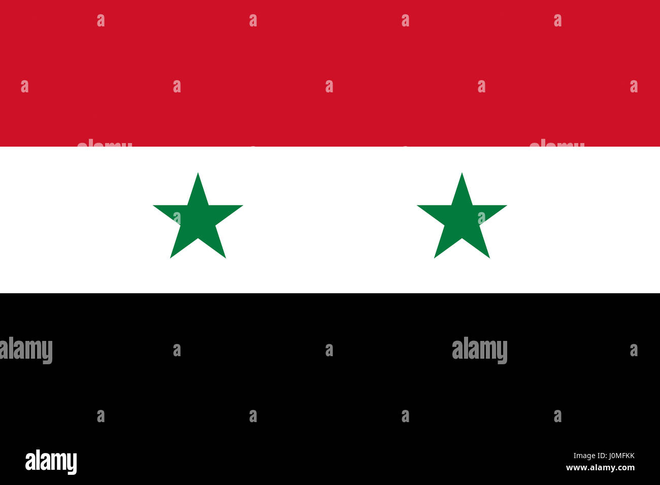 Illustration du drapeau de la Syrie Banque D'Images