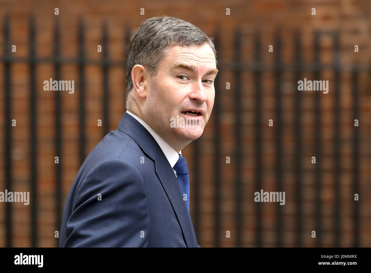 David Gauke, Secrétaire en chef au Trésor, arrivant pour la réunion hebdomadaire du cabinet au 10 Downing Street, Londres. Avec : David Gauke Où : London, Royaume-Uni Quand : 14 Mars 2017 Banque D'Images