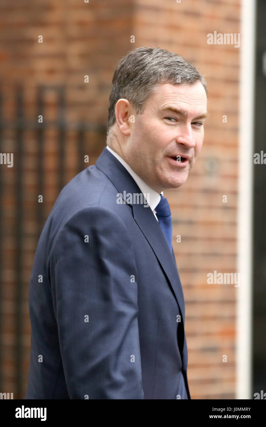 David Gauke, Secrétaire en chef au Trésor, arrivant pour la réunion hebdomadaire du cabinet au 10 Downing Street, Londres. Avec : David Gauke Où : London, Royaume-Uni Quand : 14 Mars 2017 Banque D'Images