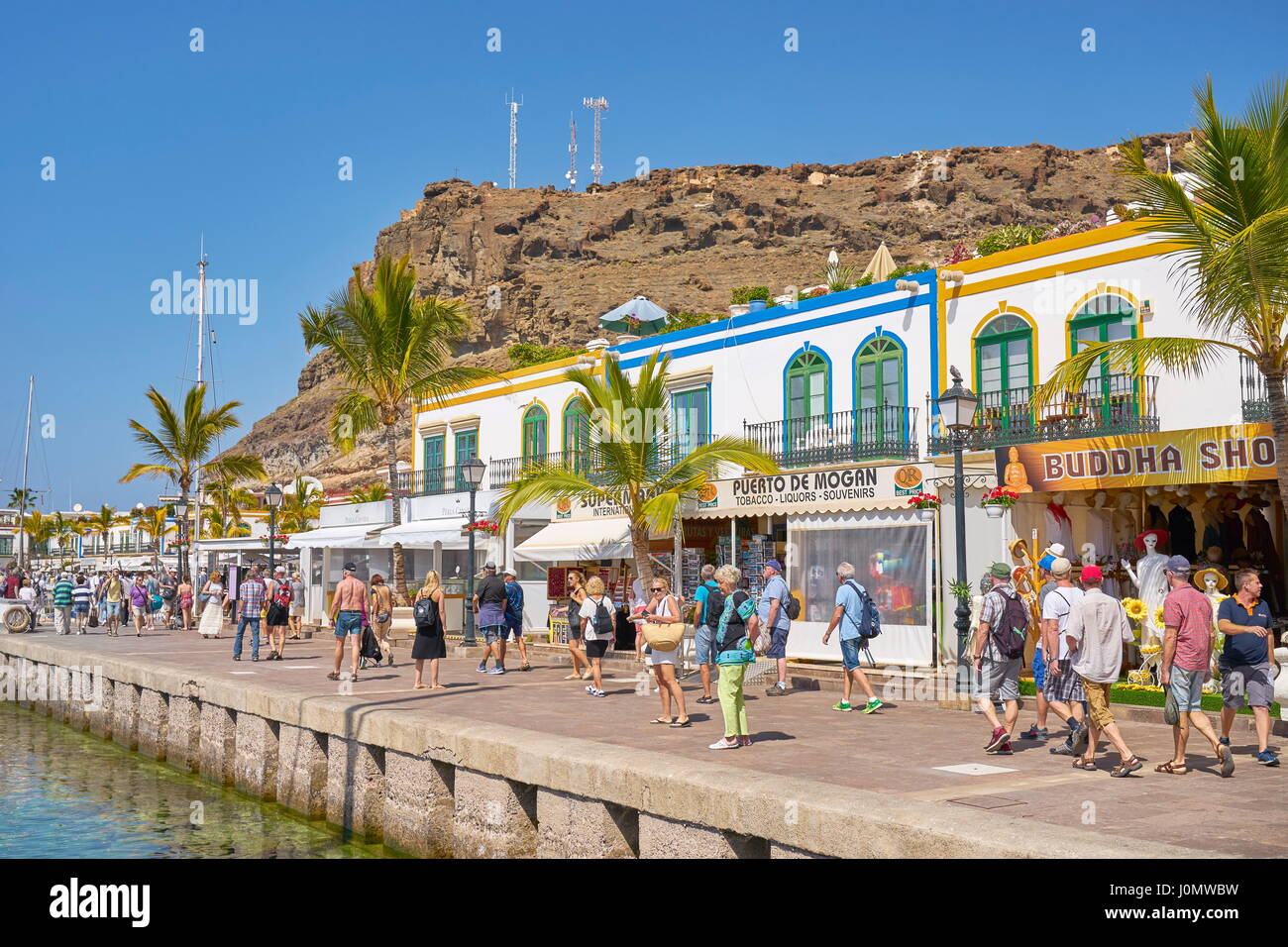 Canaries, Gran Canaria, Puerto de Mogan, Espagne Banque D'Images
