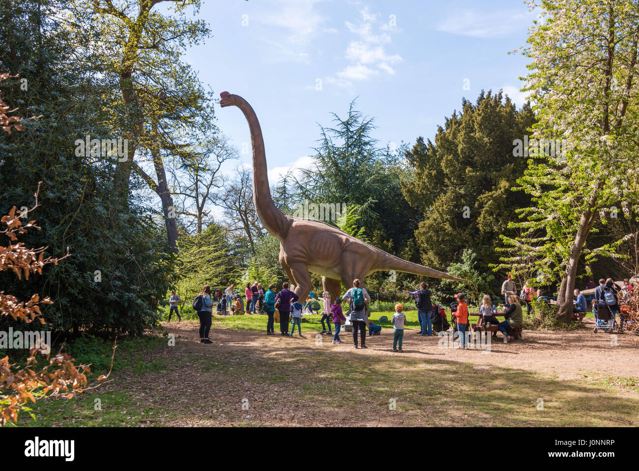 Brachiosaure, Royaume du Jurassique, Osterley Park, Londres Banque D'Images