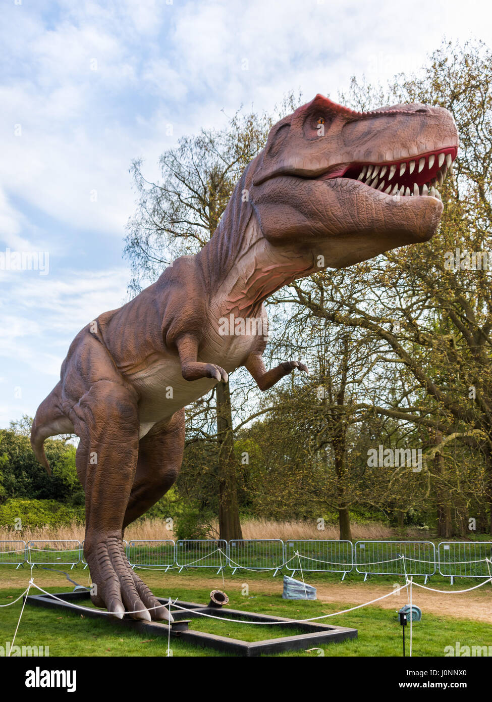 Tyrannosaurus rex, Royaume du Jurassique, Osterley Park, Londres Banque D'Images