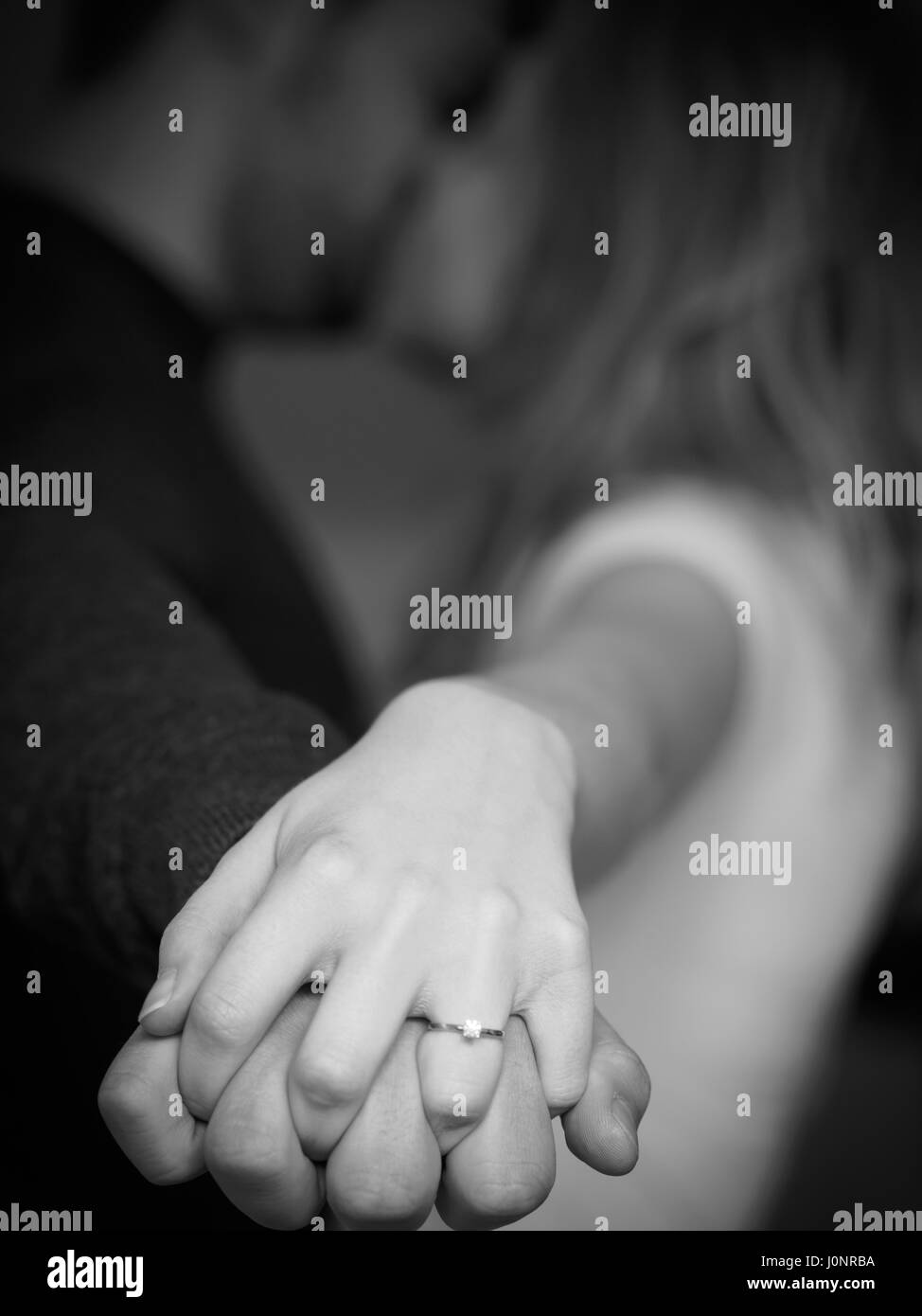L'engagement d'un couple III Banque D'Images