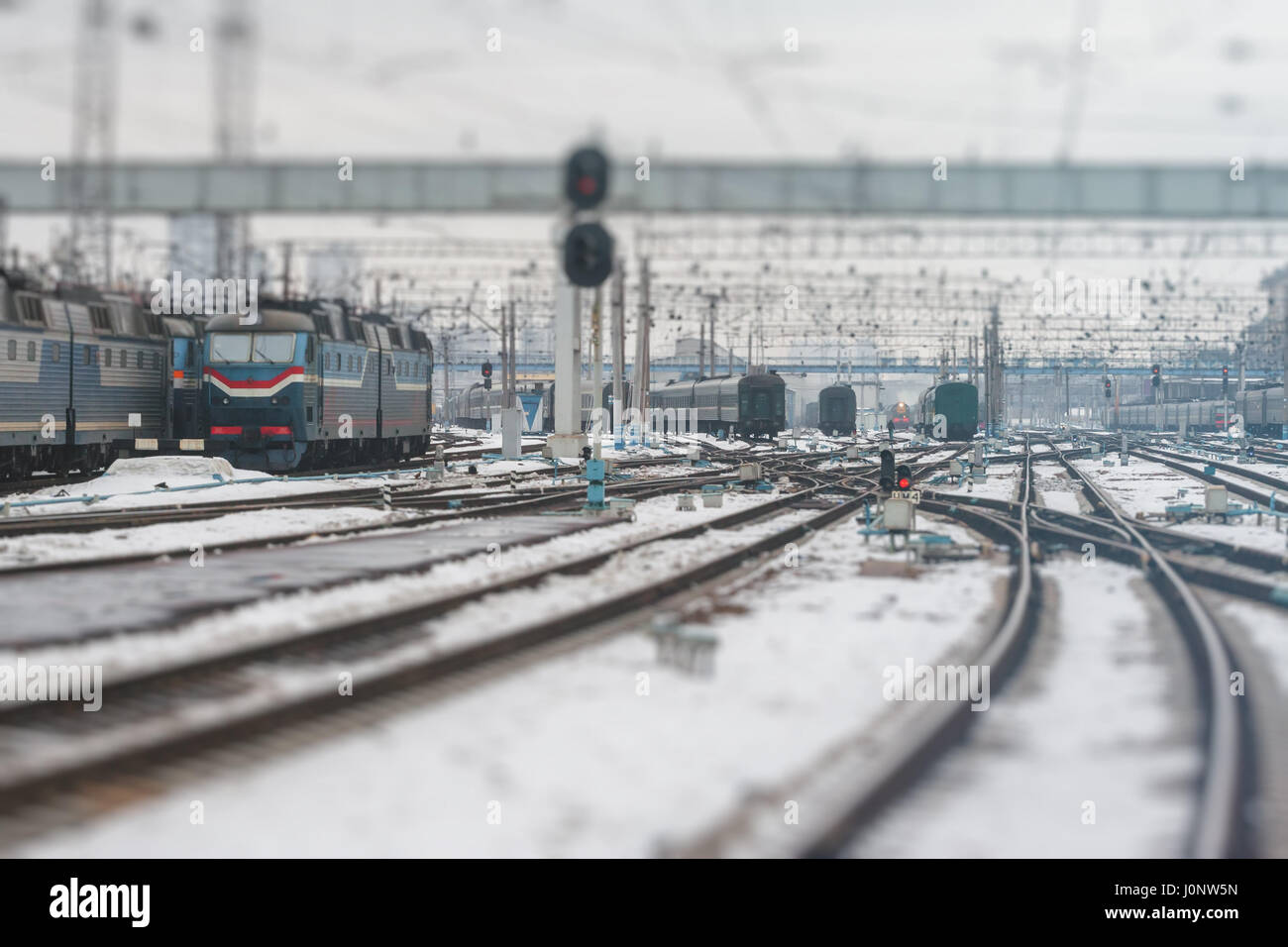 La gare de Kievsky. Moscou. La Russie Banque D'Images