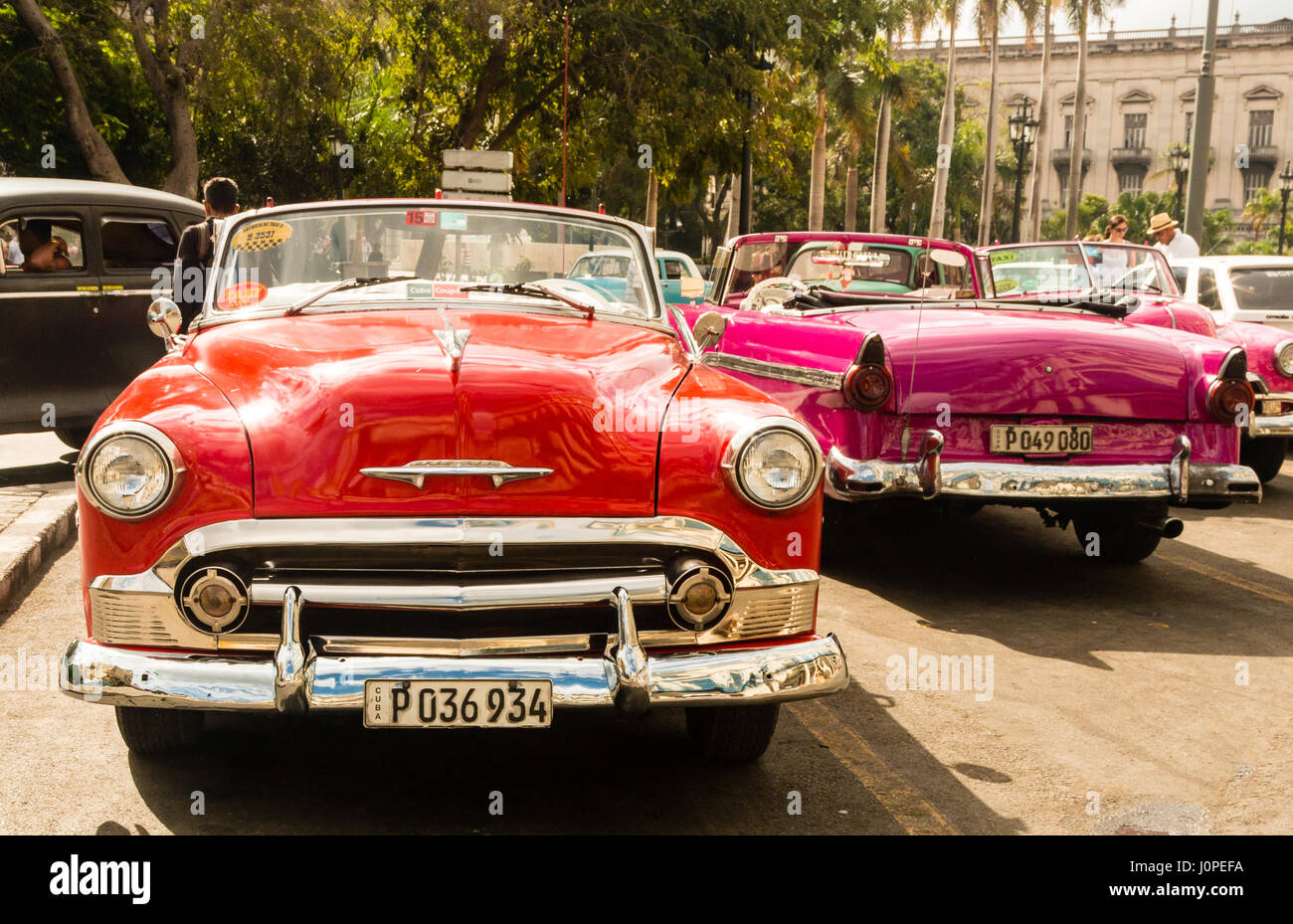 Voiture américaine classique, La Havane, Cuba Banque D'Images