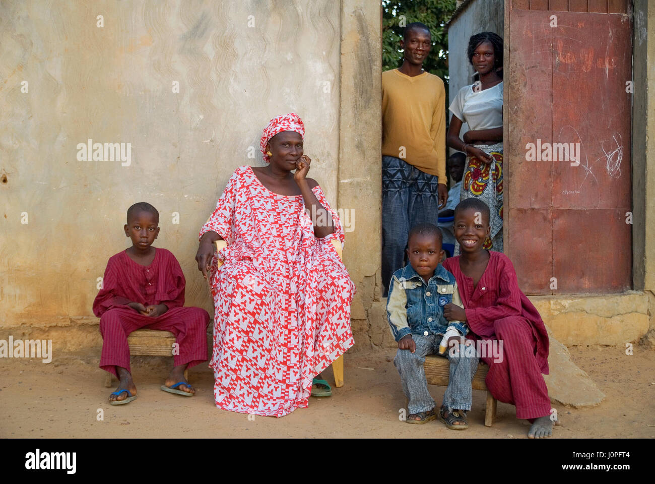 Senegalese family Banque de photographies et d’images à haute