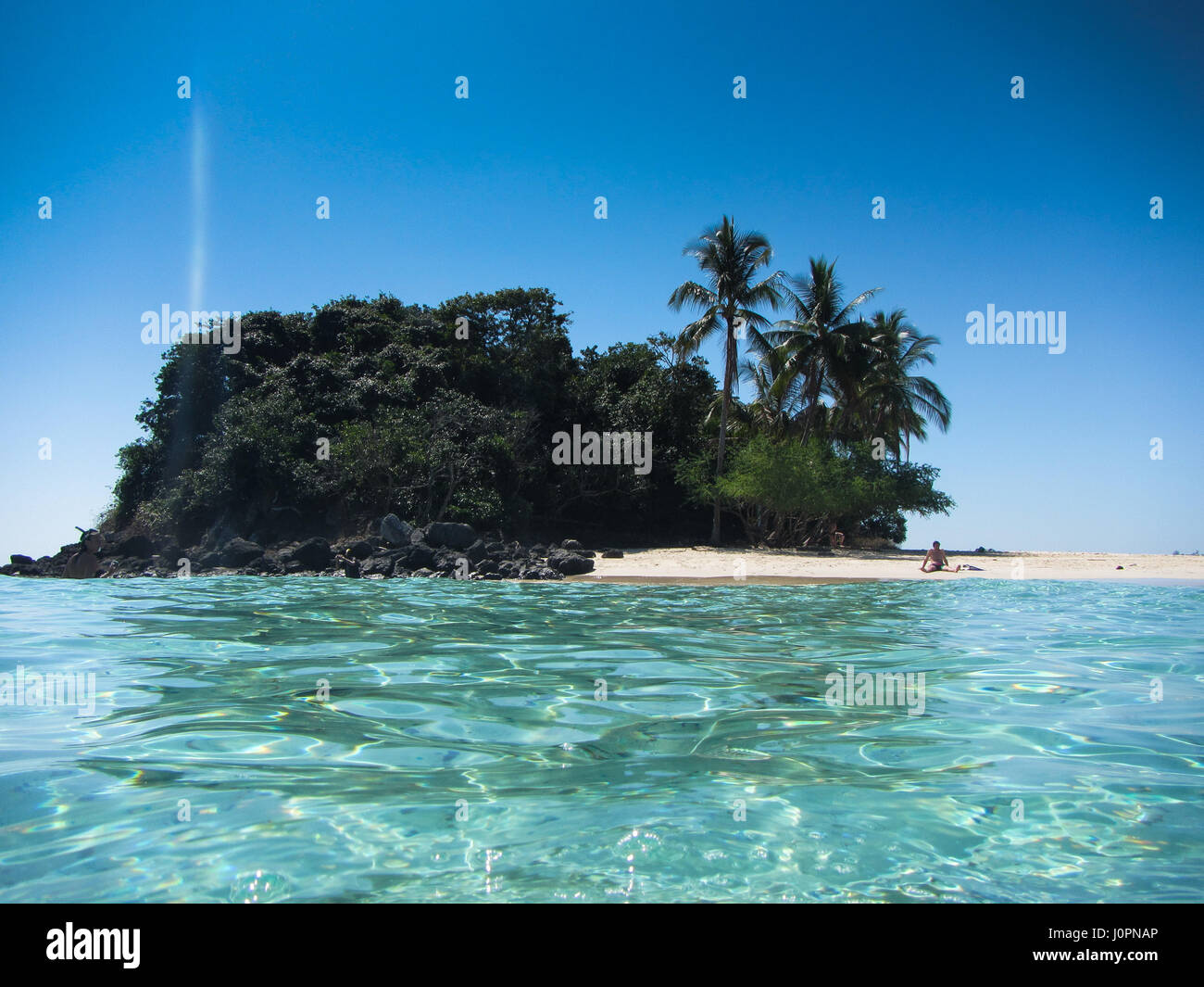 Paradise Beach au parc national de Coiba Banque D'Images