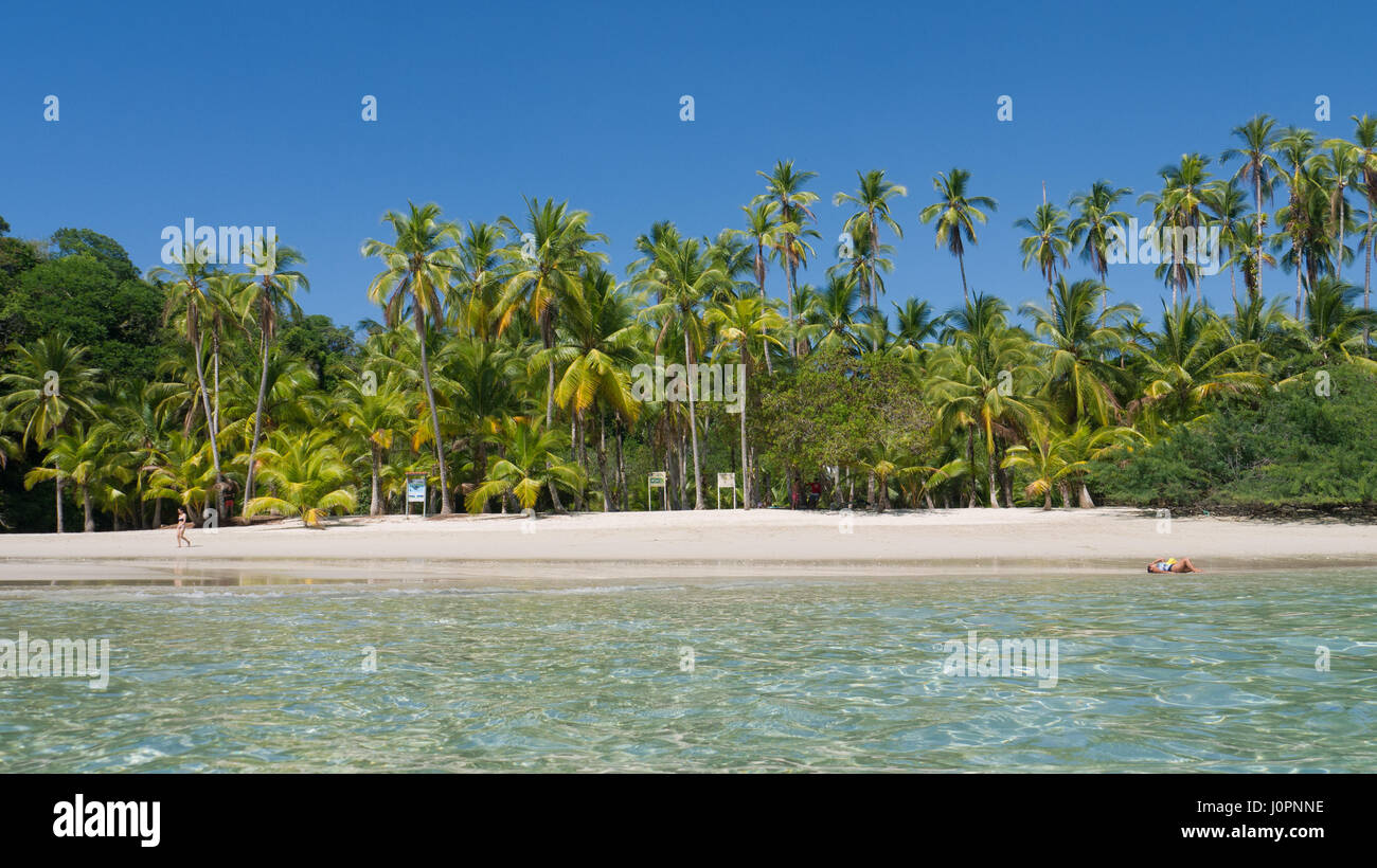 Paradise Beach au parc national de Coiba Banque D'Images