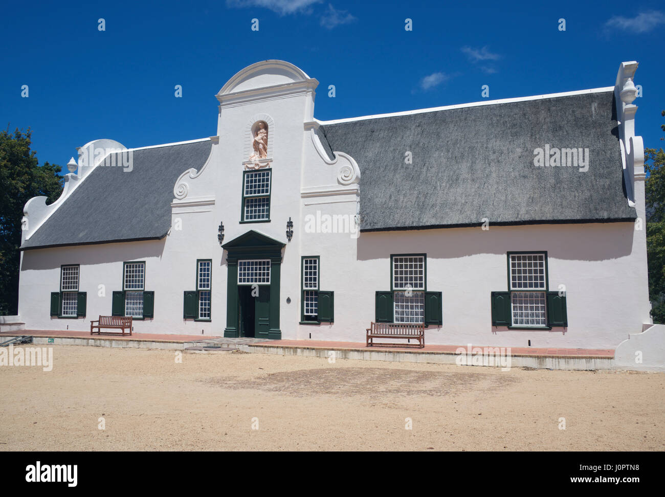 Bel exemple d'architecture Cape Dutch Homestead Groot Constantia Cape Town Afrique du Sud Banque D'Images