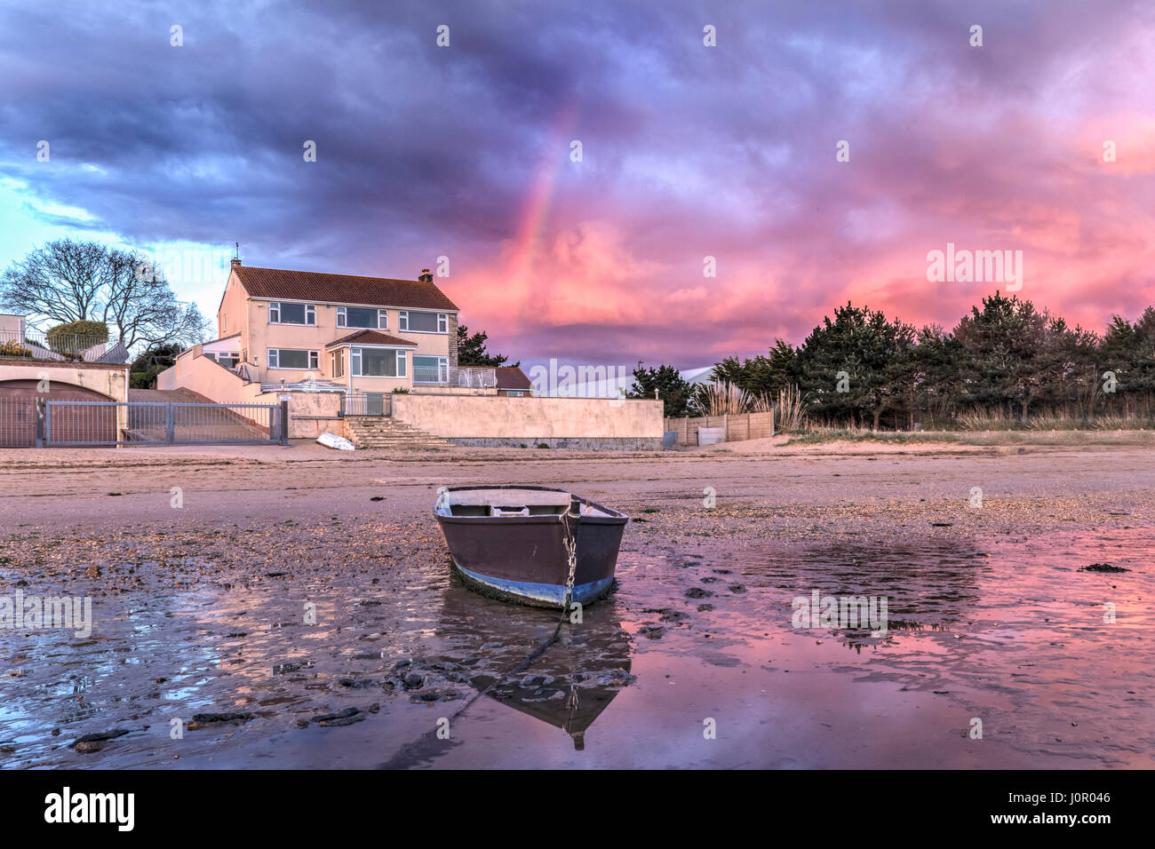 Lake Pier, Hamworthy, Poole, Dorset, England, UK Banque D'Images